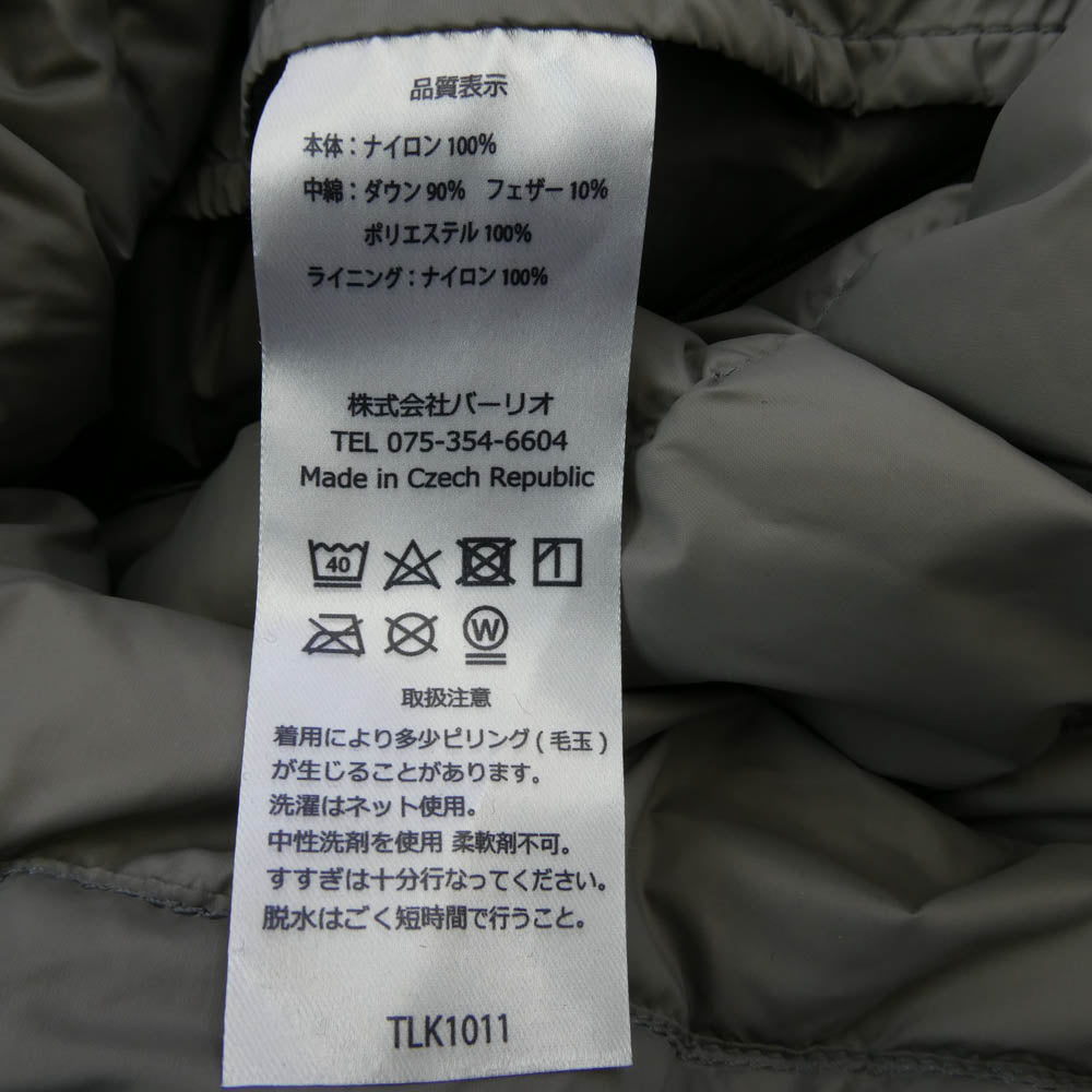 TILAK ティラック TLK1011 Down Lite Jacket ダウン ライト ジャケット グリーン系 M【極上美品】【中古】
