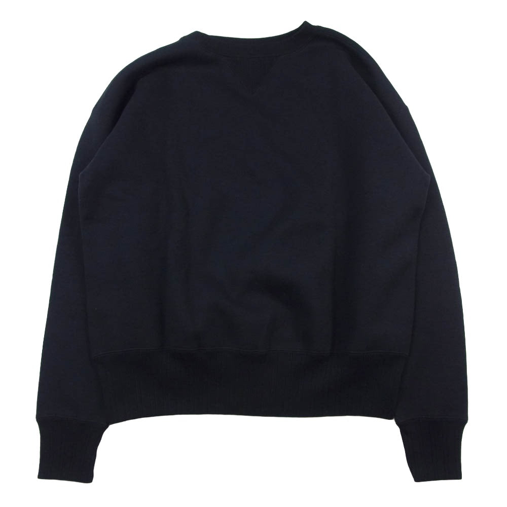 アメリカンドリーム 両V クルーネック　セットイン スウェット ダークネイビー系 L【中古】