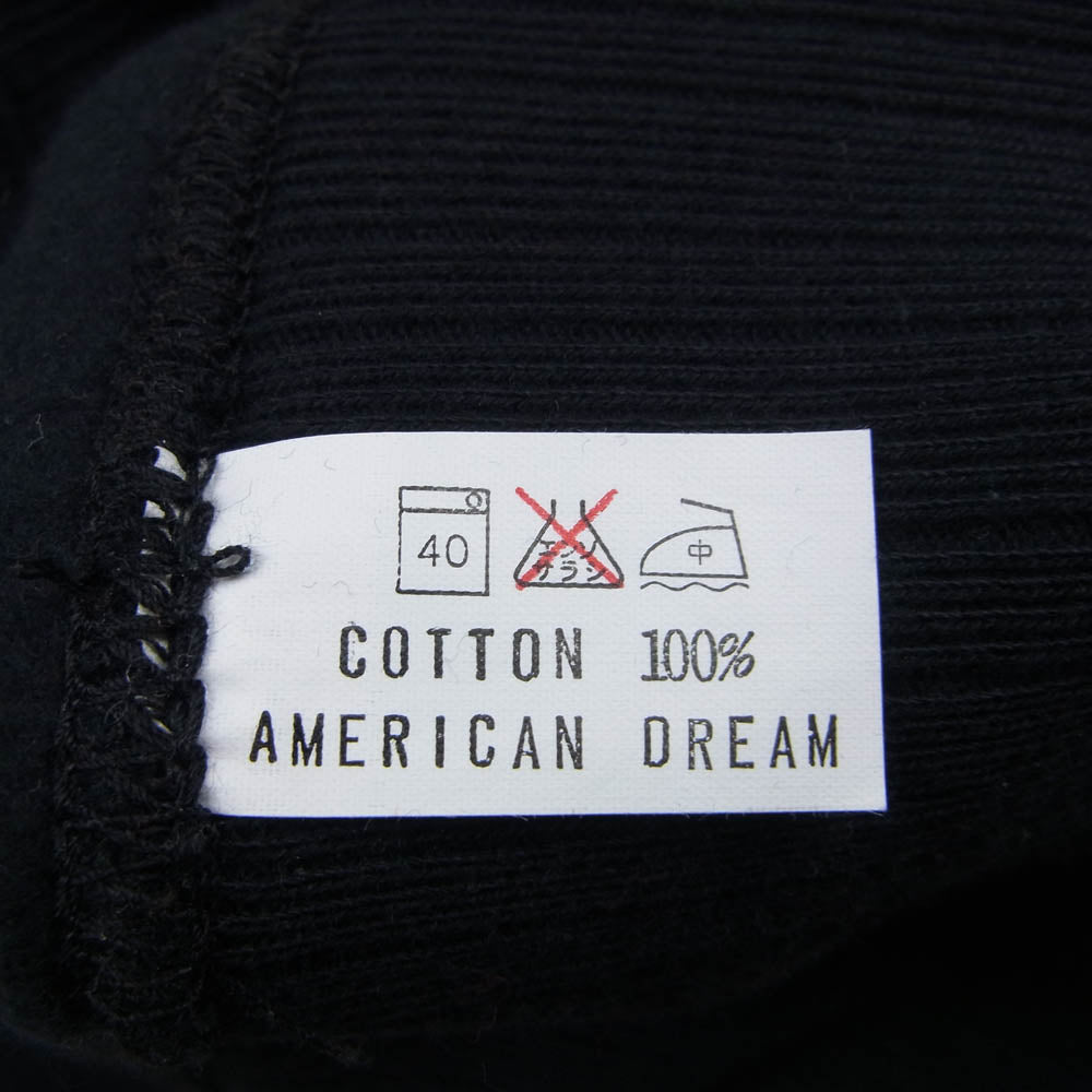 アメリカンドリーム 両V クルーネック　セットイン スウェット ダークネイビー系 L【中古】