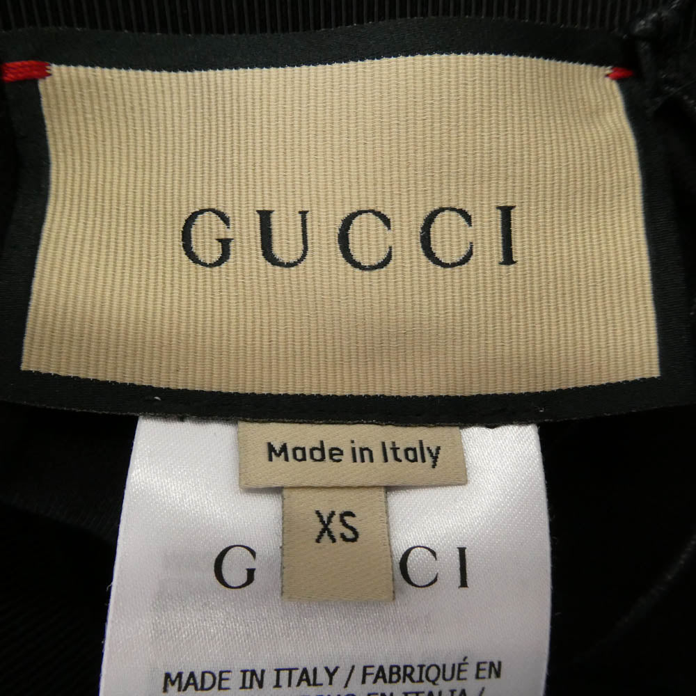 GUCCI グッチ 688421 XJDS5 イタリア製 リブロゴ テクニカルジャージー バイカー ショートパンツ ショーツ レギンス ブラック系 XS【新古品】【未使用】【中古】