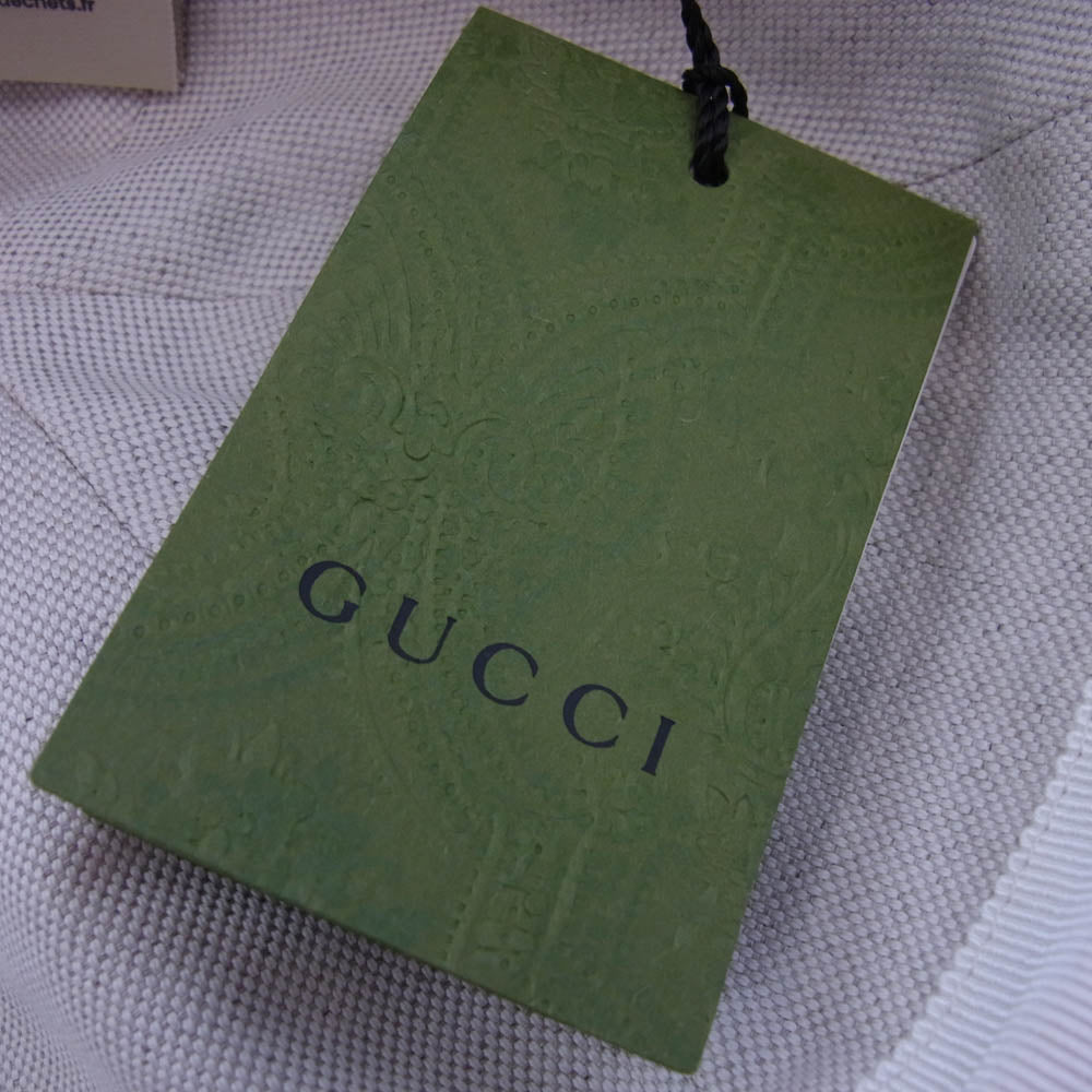 GUCCI グッチ 7289643 3HARA イタリア製 バイカラー 6パネル レザー ベースボール キャップ 帽子 パープル系 M/57cm【極上美品】【中古】