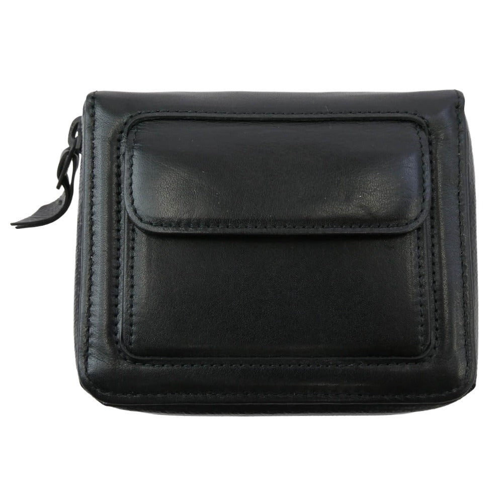 PORTER ポーター ZOOM WALLET ラウンドジップ 2つ折り財布 ウォレット ブラック系【中古】