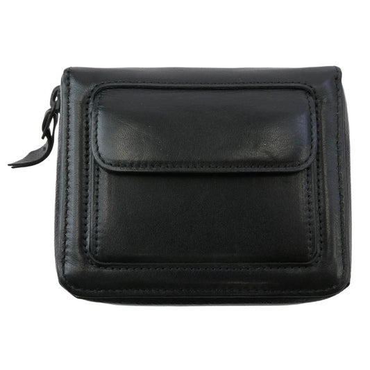 PORTER ポーター ZOOM WALLET ラウンドジップ 2つ折り財布 ウォレット ブラック系【中古】