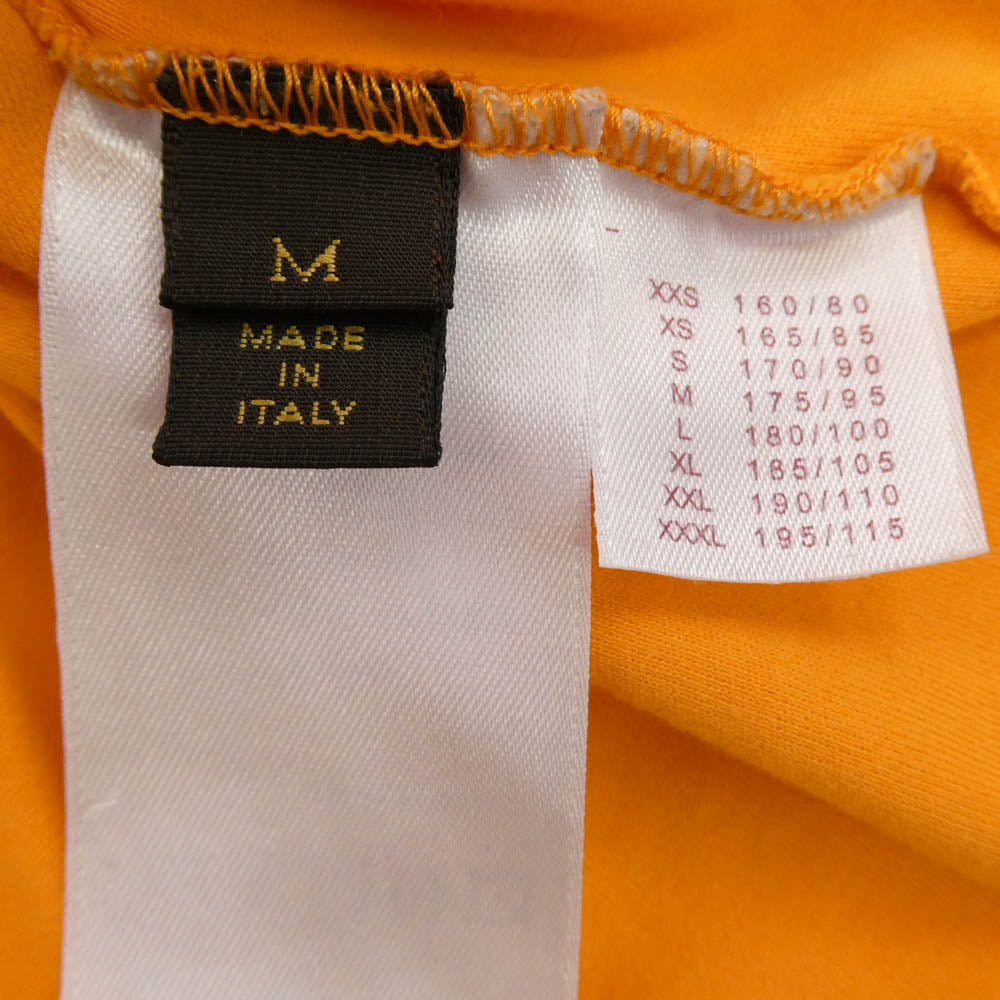 LOUIS VUITTON ルイ・ヴィトン RM131M H3JR09CMS ダミエ クルーネック ポケット Tシャツ 半袖カットソー オレンジ系 M【中古】