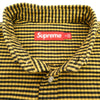 Supreme シュプリーム 24AW Loose Fit Flannel Oxford Shirt ルーズフィット フランネル オックスフォード シャツ 長袖シャツ イエロー系 ブラック系 M【美品】【中古】
