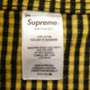 Supreme シュプリーム 24AW Loose Fit Flannel Oxford Shirt ルーズフィット フランネル オックスフォード シャツ 長袖シャツ イエロー系 ブラック系 M【美品】【中古】