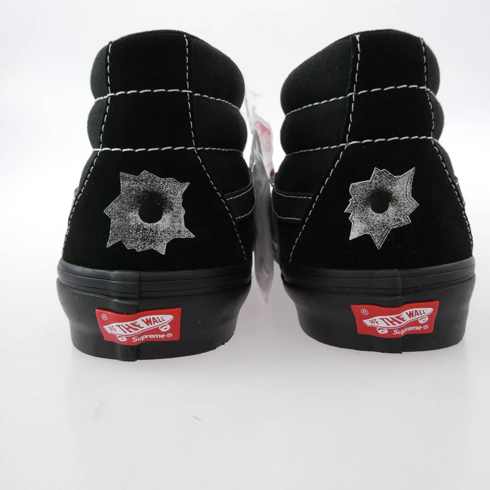 Supreme シュプリーム 25SS VN0A5KS1BLK Vans Nate Lowman Skate Grosso Mid バンズ ネイトロウマン スケート グロッソ ミッド スニーカー ブラック系 30cm【新古品】【未使用】【中古】