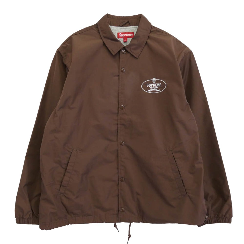 Supreme シュプリーム 24AW Crest Coaches Jacket クレスト コーチ ジャケット ブラウン系 L【新古品】【未使用】【中古】