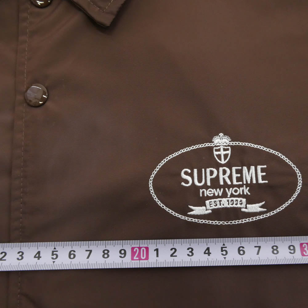 Supreme シュプリーム 24AW Crest Coaches Jacket クレスト コーチ ジャケット ブラウン系 L【新古品】【未使用】【中古】