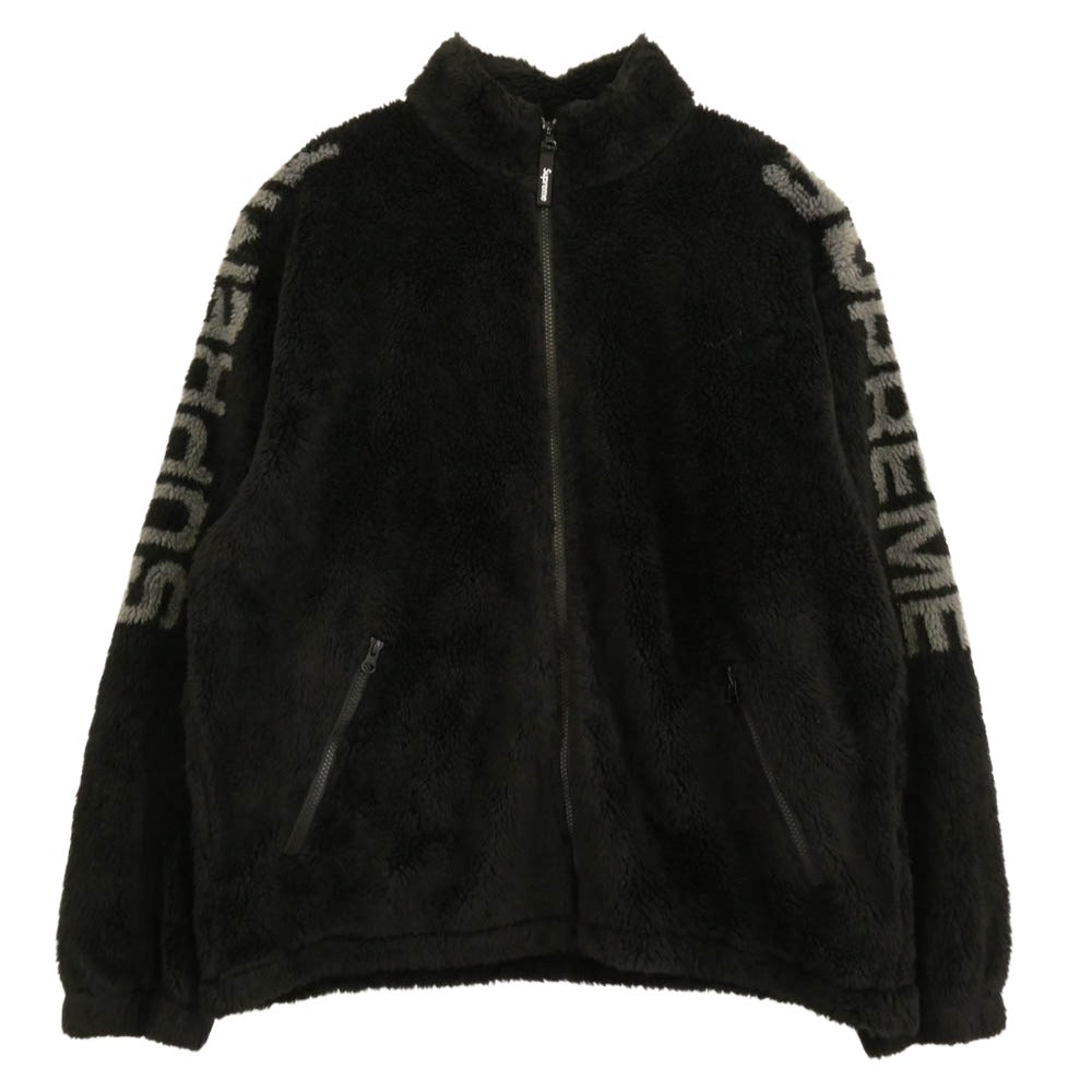 Supreme シュプリーム 25SS Shoulder Logo Fleece Jacket ショルダー ロゴ フリース ジャケット ブラック系 L【新古品】【未使用】【中古】