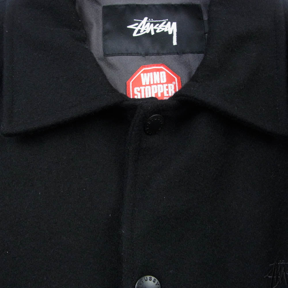 STUSSY ステューシー 16AW Windstopper Wool Coach Jacket ウール コーチ ジャケット ブラック系 M【中古】