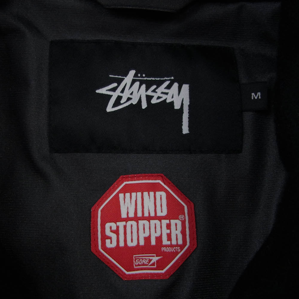 STUSSY ステューシー 16AW Windstopper Wool Coach Jacket ウール コーチ ジャケット ブラック系 M【中古】