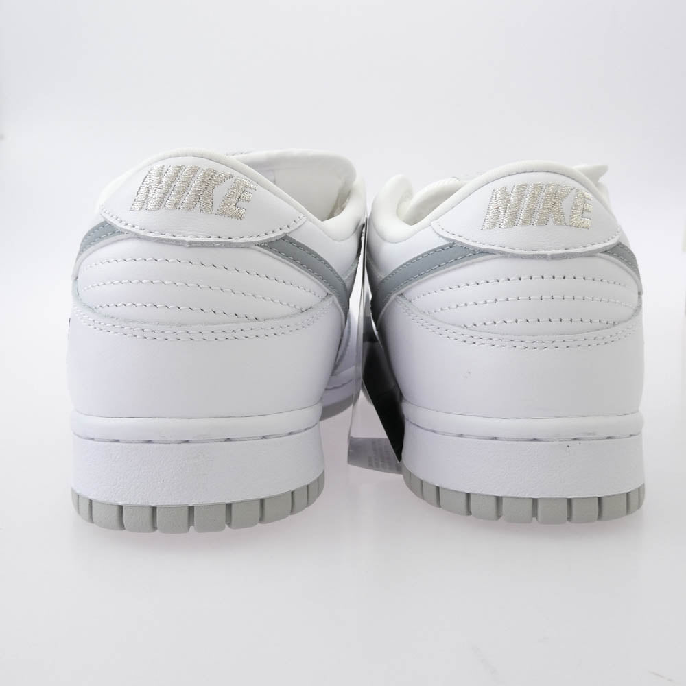 Supreme シュプリーム 25AW HQ8487-100 × Nike SB Dunk Low WhiteMetallic Silver ナイキ SB ダンク ロー スニーカー ホワイト系 27cm【新古品】【未使用】【中古】