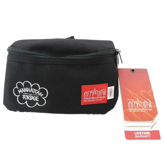 Manhattan Portage マンハッタンポーテージ Eric Haze エリックヘイズ ボディバッグ ウエストバッグ ブラック系【極上美品】【中古】