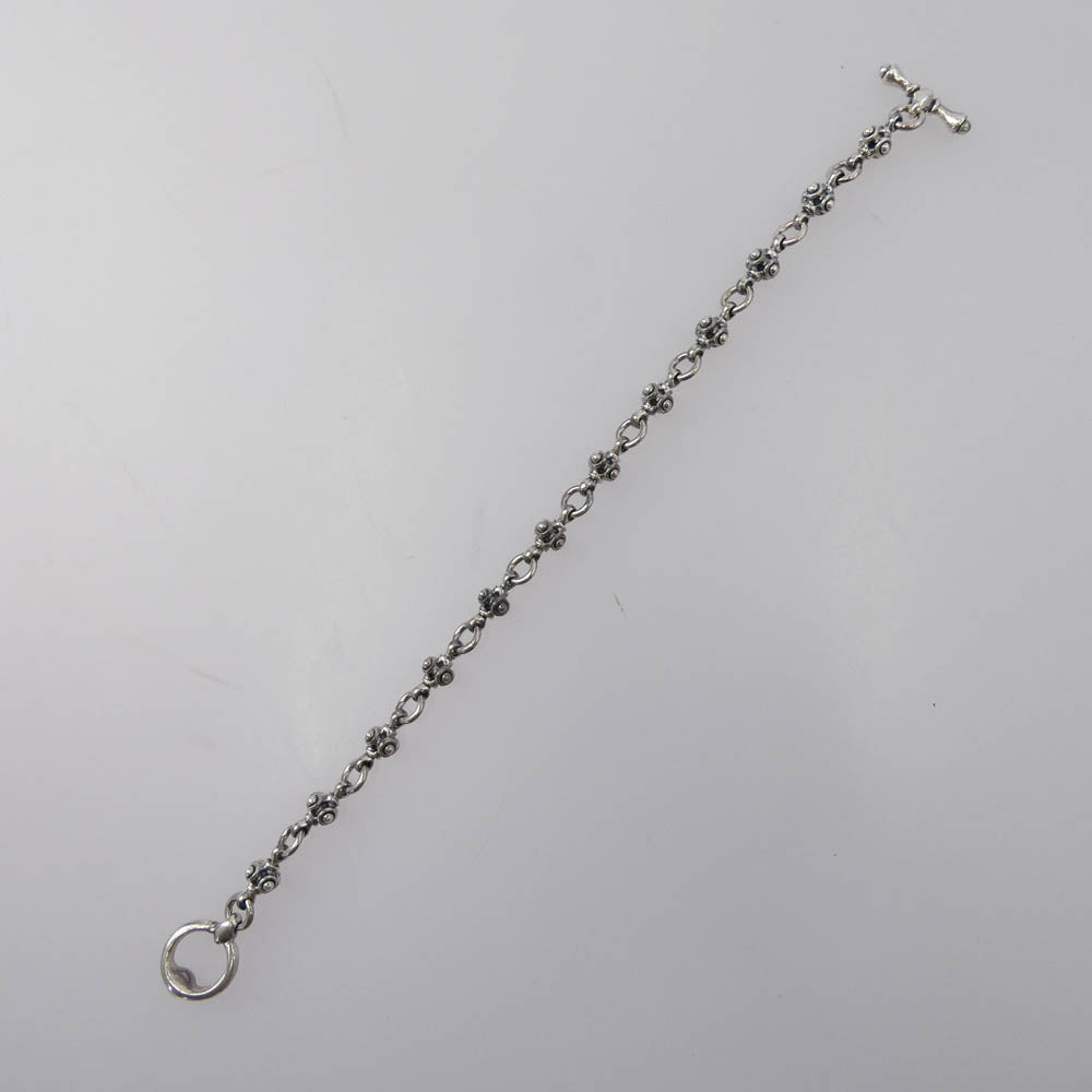 DEAF BREED デフブリード 12リンク Tバー ブレスレット シルバー系【中古】