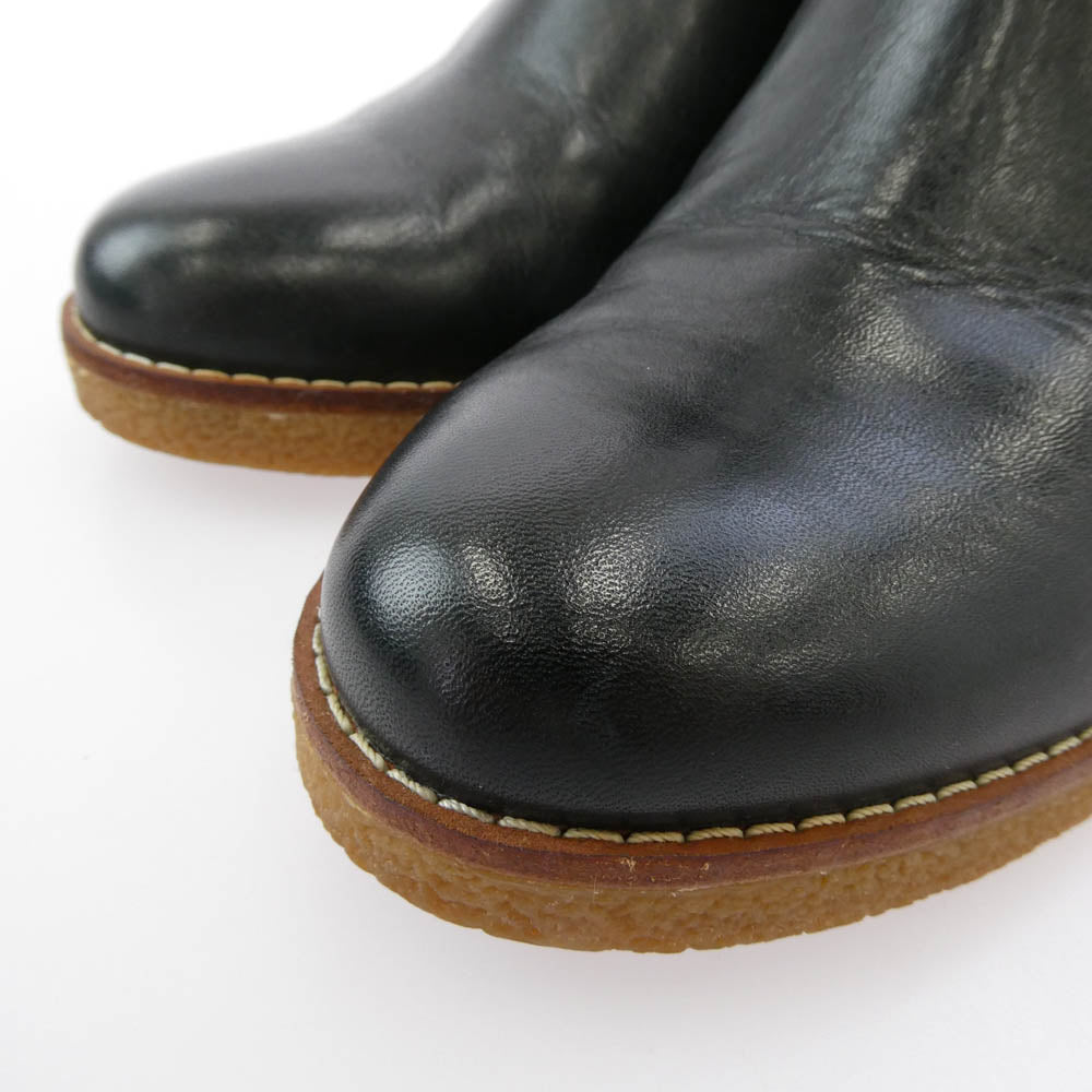 COLE HAAN コールハーン ウェッジソール ショート ブーツ ブラック系 6.5B【中古】