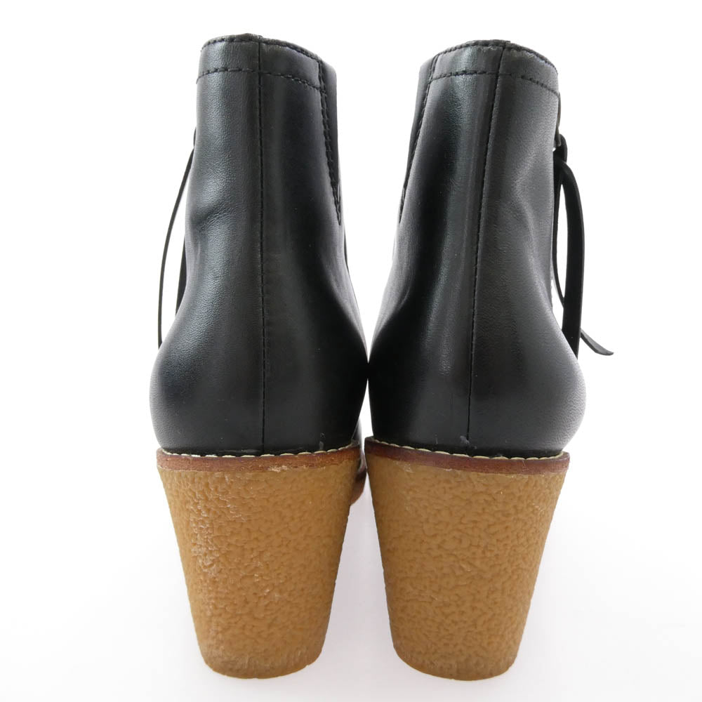 COLE HAAN コールハーン ウェッジソール ショート ブーツ ブラック系 6.5B【中古】
