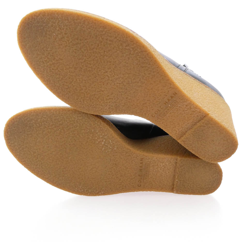 COLE HAAN コールハーン ウェッジソール ショート ブーツ ブラック系 6.5B【中古】