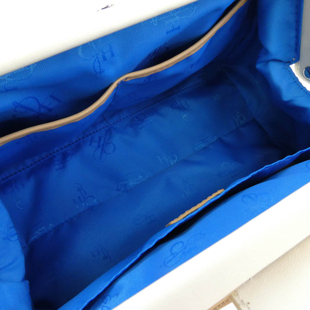 COLE HAAN コールハーン two tone bag 2トーン 2WAY レザー ショルダー バッグ ベージュ系 オフホワイト系【中古】