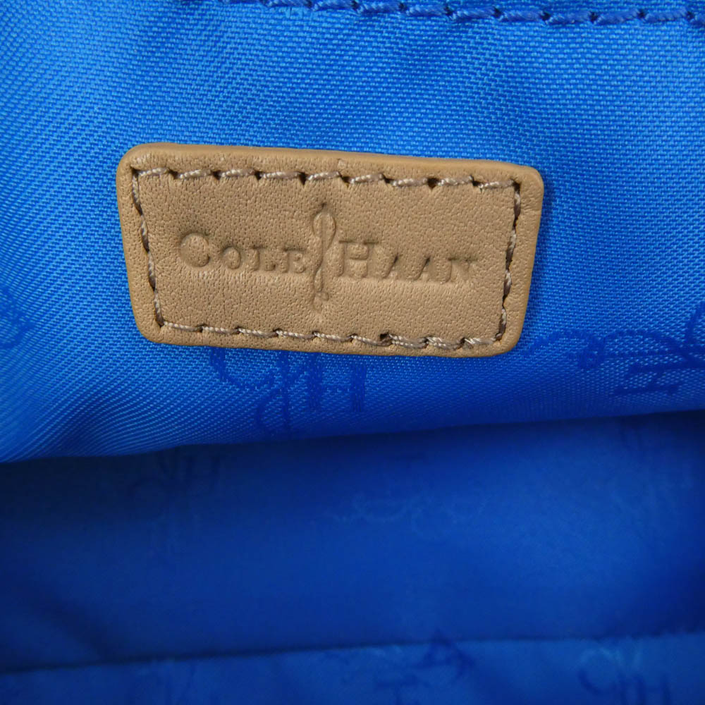 COLE HAAN コールハーン two tone bag 2トーン 2WAY レザー ショルダー バッグ ベージュ系 オフホワイト系【中古】