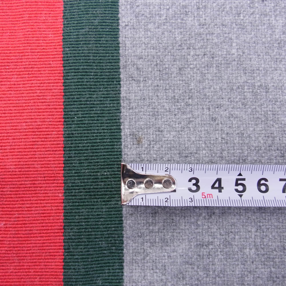 GUCCI グッチ 475513 カシミヤシルク混 ビー ハチ刺繍 マフラー ストール グレー系 37×180cm【中古】