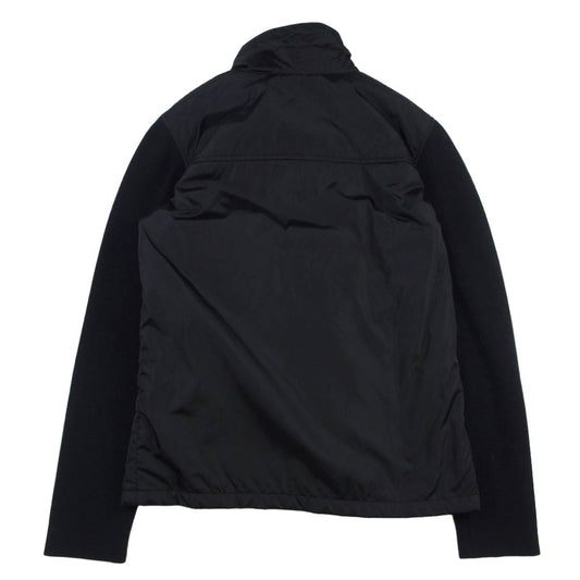 PRADA プラダ スナップボタン ナイロン ニット ジャケット ブラック系 S【中古】