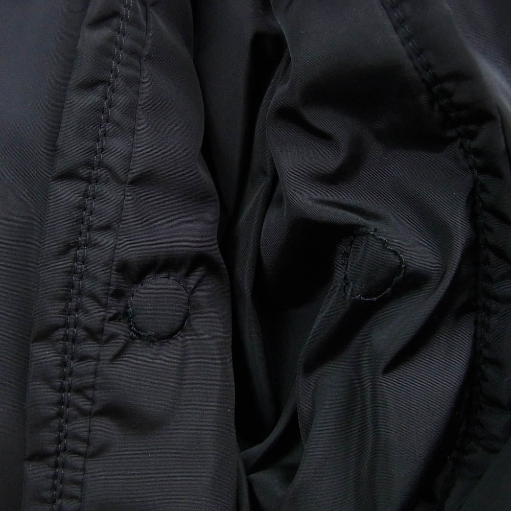 PRADA プラダ スナップボタン ナイロン ニット ジャケット ブラック系 S【中古】