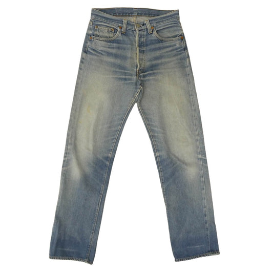 Levi's リーバイス 501 501 66後期 ボタン裏刻印6 スモールe デニムパンツ ジーンズ ライトブルー系 31×34【中古】