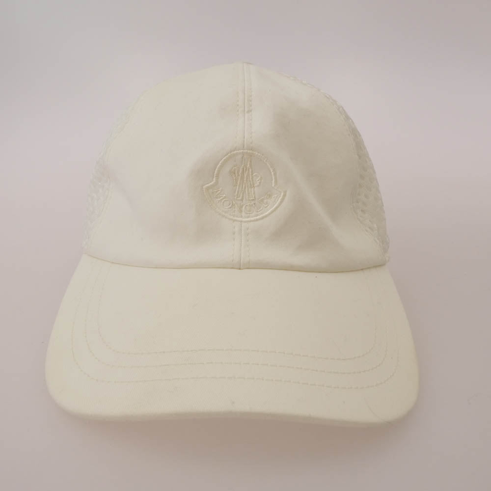 MONCLER モンクレール I10933B00035 Embroidered Logo Baseball cap ロゴ ベースボール キャップ オフホワイト系 55~62(UNI)【中古】