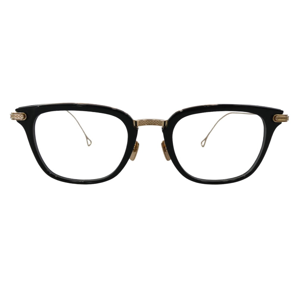 DITA ディータ DRX-2066A-50 STATESIDE-THREE 50□21-144 ウェリントン 度入り メガネ 眼鏡 ブラック系 ゴールド系【中古】