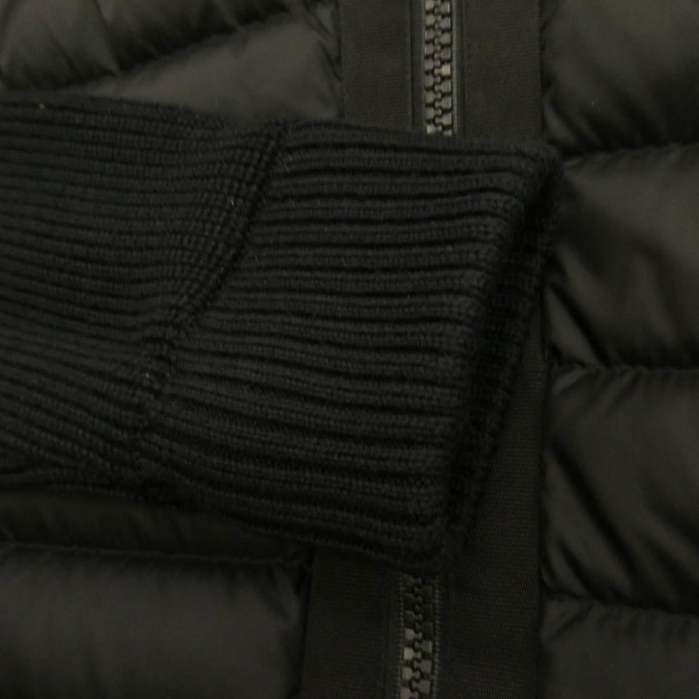 MONCLER モンクレール 21AW G20919B50800 Maglione Tricot Cardigan ニット切り替え ダウン カーディガン パーカー ブラック系 M【中古】