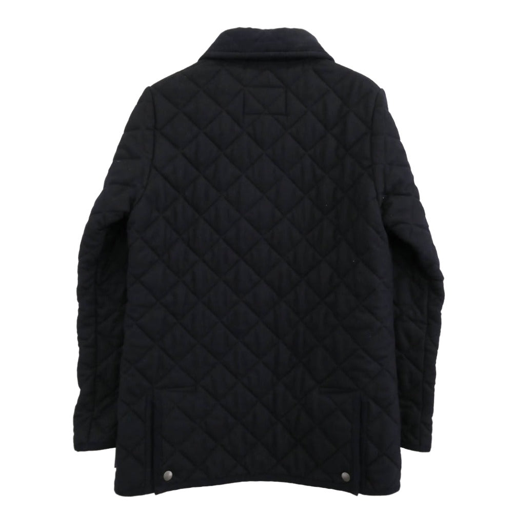 Traditional Weatherwear トラディショナルウェザーウェア MACKJ202006 襟コーデュロイ 中綿 ウール キルティング ジャケット ブラック系 36【中古】