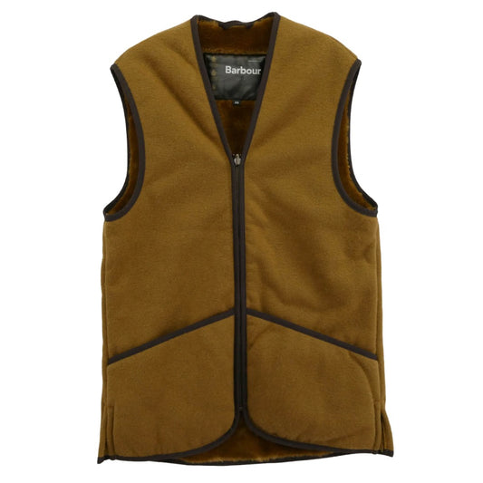 Barbour バブアー MLI0004 FRONT ZIP FUR LINER VEST ファーライナー ベスト ブラウン系 36【中古】