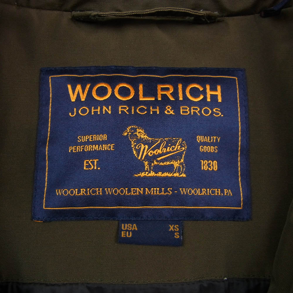 WOOLRICH ウールリッチ Ramar Cloth ラマークロス thermore m-65 ミリタリー ジャケット カーキ系 USA XS【中古】