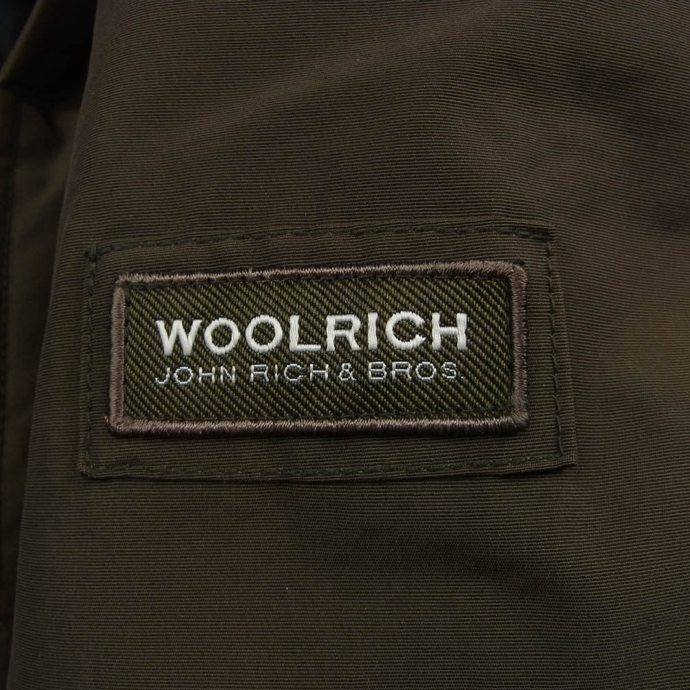 WOOLRICH ウールリッチ Ramar Cloth ラマークロス thermore m-65 ミリタリー ジャケット カーキ系 USA XS【中古】