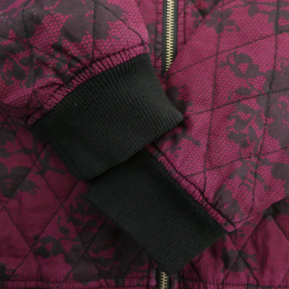 Supreme シュプリーム 17SS ワングラム期 Quilted Lace Bomber Jacket 花柄 キルテッド レース ボンバー ジャケット ワインレッド系 XL【中古】