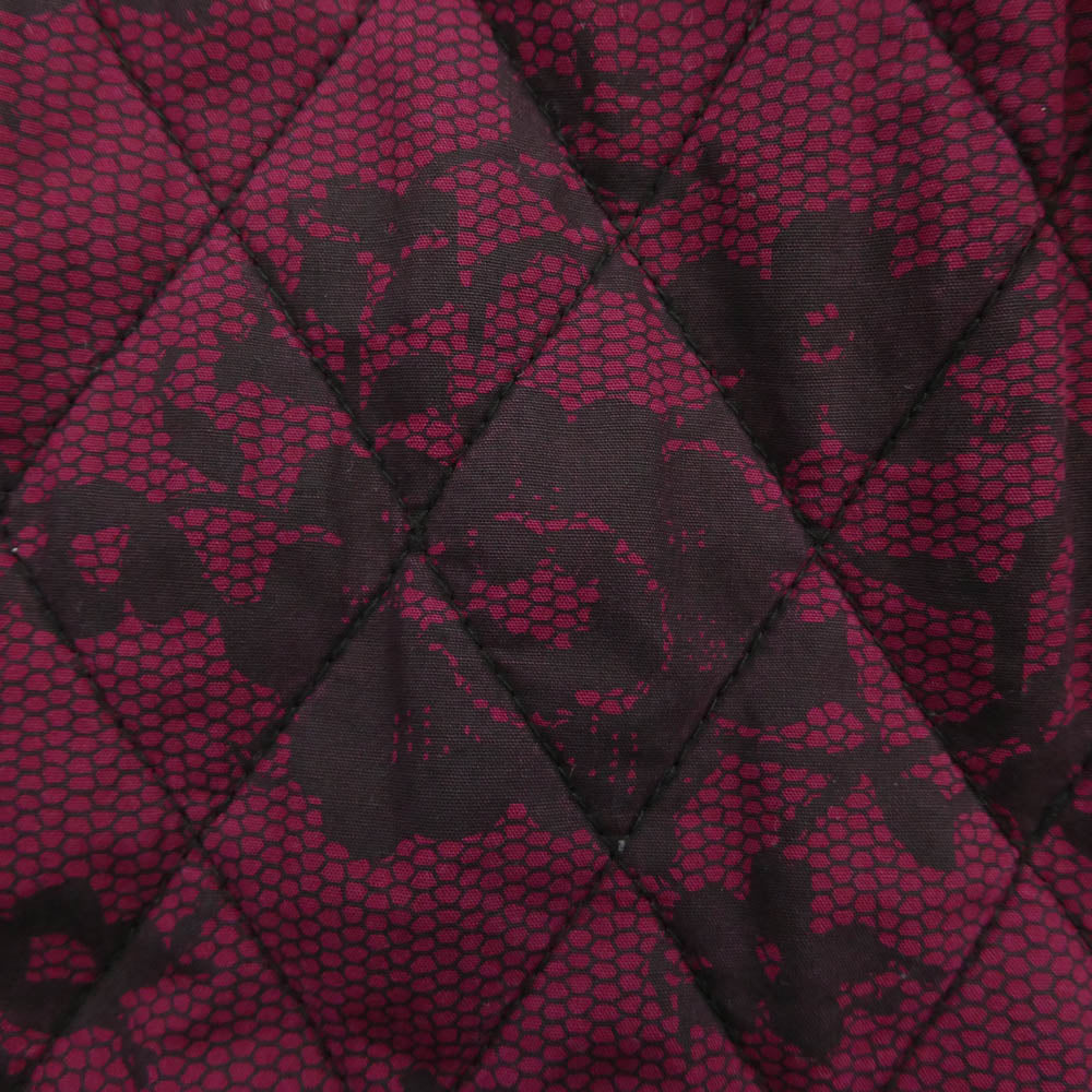 Supreme シュプリーム 17SS ワングラム期 Quilted Lace Bomber Jacket 花柄 キルテッド レース ボンバー ジャケット ワインレッド系 XL【中古】