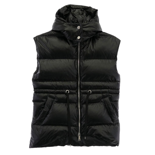 ムーングース オーバーサイズ ドローコード ダウンベスト ブラック系 XS【中古】