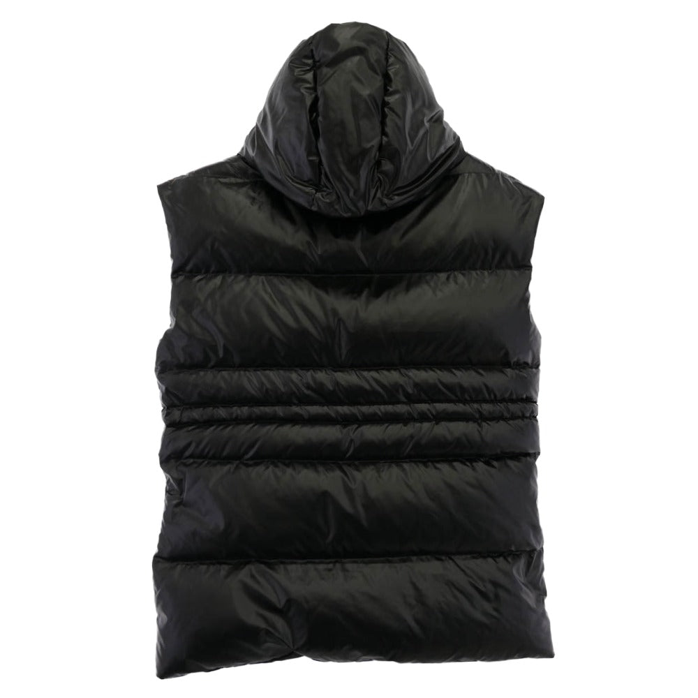 ムーングース オーバーサイズ ドローコード ダウンベスト ブラック系 XS【中古】