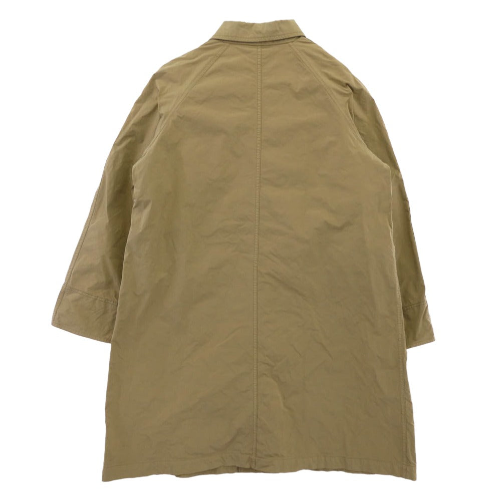 Scye サイ 5216-71618 SCYE BASICS 高密度タフタ 製品染 ステンカラーコート ベージュ系 38【中古】