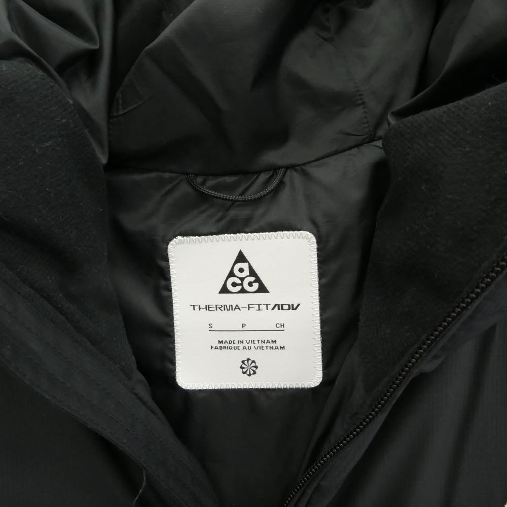 NIKE ナイキ FV8691-010 ACG Therma-FIT ADV Rope De Dope サーモフィット 中綿プリマロフト ジャケット ブラック系 S【中古】