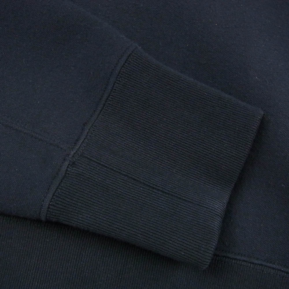 Sacai サカイ SCW-233 sponge sweat hoodie スポンジスウェット サイドスリット ショート丈 プルオーバー フーディー パーカー ダークネイビー系 3【中古】
