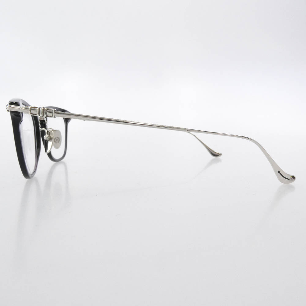 CHROME HEARTS クロムハーツ（原本無） SHAGASS BK SS サイドクロステンプル メガネ 眼鏡 アイウェア ブラック系 シルバー系【中古】
