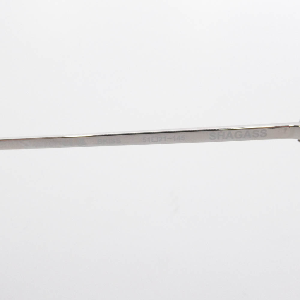 CHROME HEARTS クロムハーツ（原本無） SHAGASS BK SS サイドクロステンプル メガネ 眼鏡 アイウェア ブラック系 シルバー系【中古】