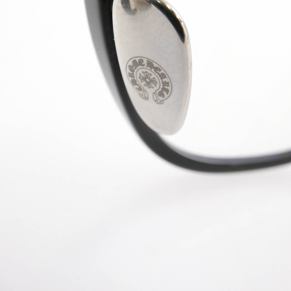 CHROME HEARTS クロムハーツ（原本無） SHAGASS BK SS サイドクロステンプル メガネ 眼鏡 アイウェア ブラック系 シルバー系【中古】
