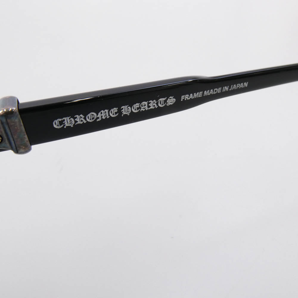 CHROME HEARTS クロムハーツ（原本無） 購入時冊子付属 PUMP ME パンプミー 度入り アイウェア メガネ 眼鏡 ブラック系【中古】