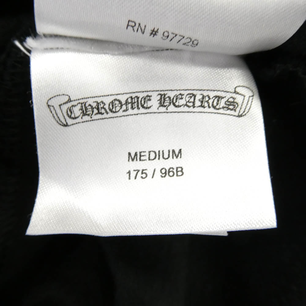 CHROME HEARTS クロムハーツ（原本無） USA Logo S/S TEE スクロール ロゴ プリント クルーネック 半袖 Tシャツ ブラック系 M【中古】