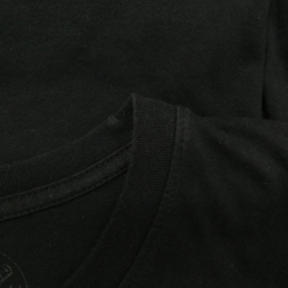 CHROME HEARTS クロムハーツ（原本無） USA Logo S/S TEE スクロール ロゴ プリント クルーネック 半袖 Tシャツ ブラック系 M【中古】