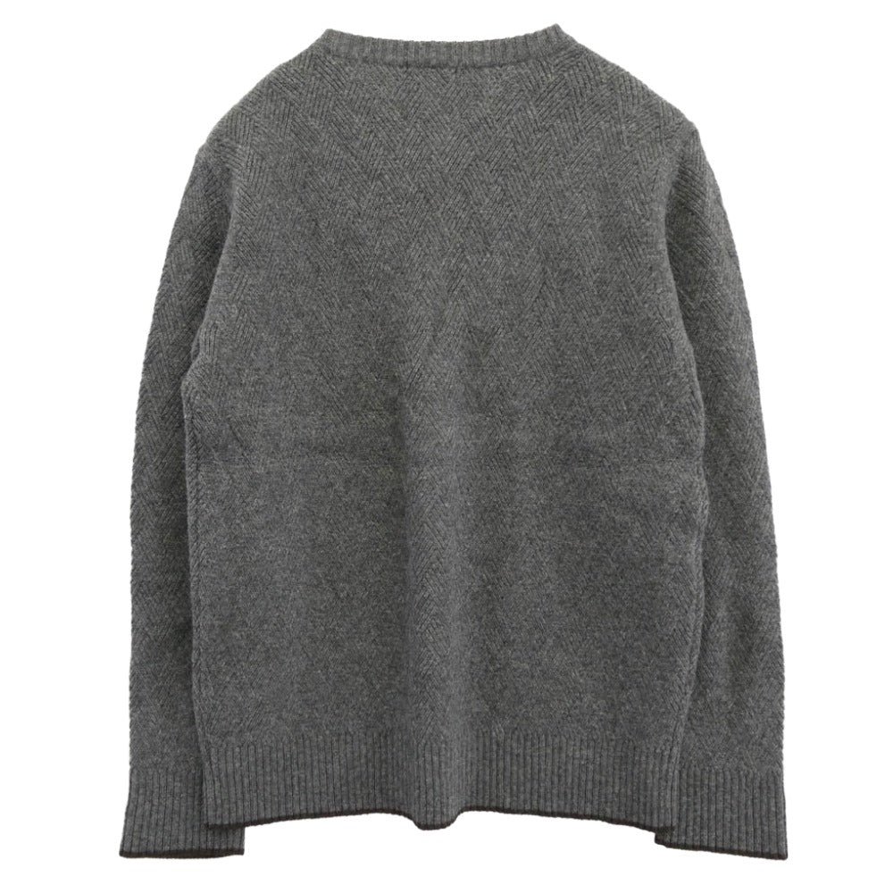 Mackintosh マッキントッシュ G1N11-225-05 ウール ニット クルーネック セーター グレー系 L【中古】