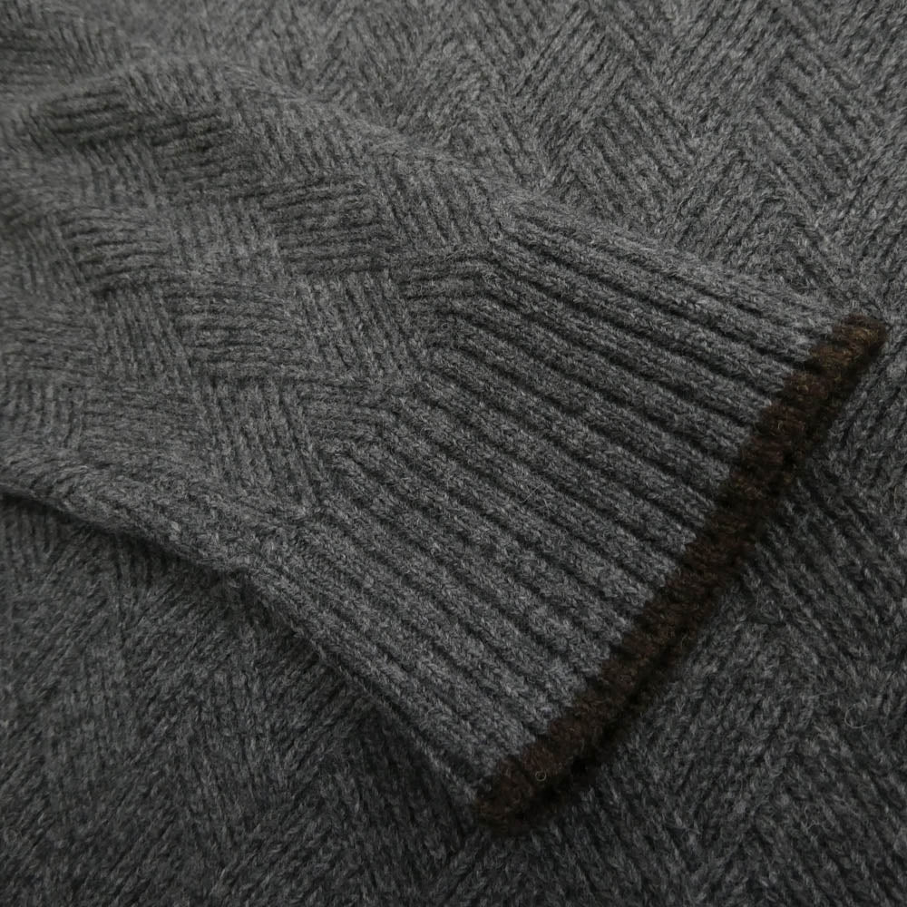 Mackintosh マッキントッシュ G1N11-225-05 ウール ニット クルーネック セーター グレー系 L【中古】